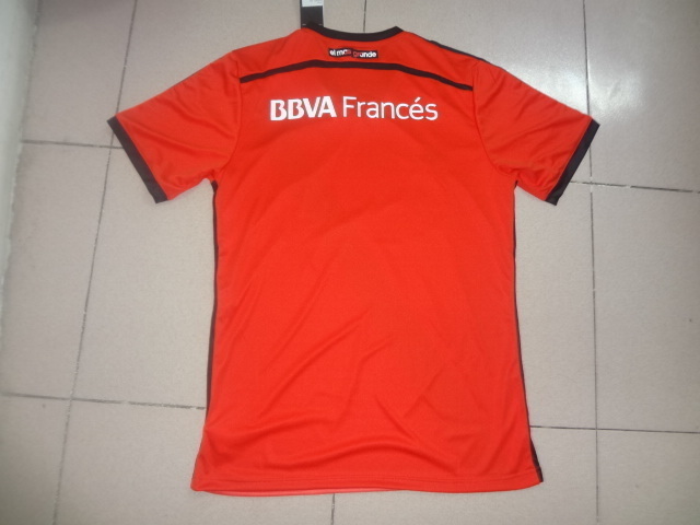 River Plate 2014-15 Away Soccer Jersey Red - Click Image to Close